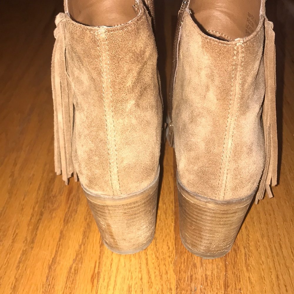 Suede Fringe Booties - Picture 2 of 5